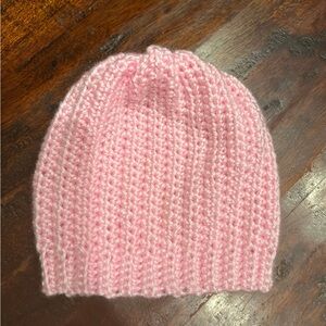 Cozy Pink Knit Beanie for Baby 0-3 months